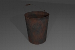 Old Rusty Metal Bucket (Milk Bucket)