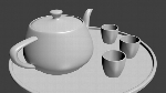 Teapot & Glass