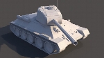 Tank T-34-85. Low Poly Model