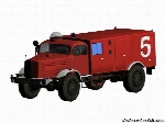 Fire Truck German Benz FlKfz2400, Cold War Era