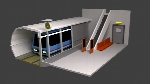 Low Poly Train Station