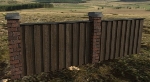 Wood/Brick Fence