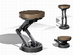 SciFi Adjustable/Mechanical Bar Stool - Rigged