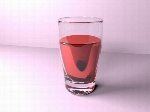 Glass With Red Liquid