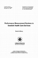 سیستم های سنجش عملکرد در خدمات بهداشتی و درمانی سوئدیPerformance measurement systems in Swedish health care services
