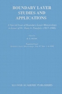 مطالعات لایه مرزی و برنامه های کاربردی: یک مسئله خاص از لایه مرزی هواشناسی به افتخار دکتر هانس A. پانوفسکی (1917-1988)Boundary Layer Studies and Applications: A Special Issue of Boundary-Layer Meteorology in honor of Dr. Hans A. Panofsky (1917–1988)