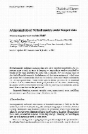 تجزیه و تحلیل تایر مدل Weibull تحت داده های انباشتهA bias analysis of Weibull models under heaped data