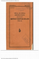 جزئیات مشخصات برای ساختمان 80 فوت موتور قایق اژدر، پاسیفیک را 103-138: بدنه و ماشین آلاتDetail specifications for building 80-ft. motor torpedo boats, PT's 103-138 : hull and machinery