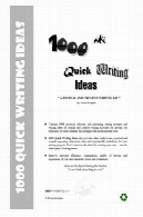 1000 سریع ایده نوشتن: مجله و نویسندگی خلاق کیت1000 quick writing ideas : a journal and creative writing kit