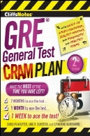 طرح عمومی خودرا برای امتحان اماده آزمون CliffsNotes GRECliffsNotes GRE General Test Cram Plan