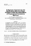 رویکرد بیزی برای مشکل چند متغیره Behrens فیشر تحت فرض ماتریس کوواریانس نسبیA Bayesian Approach to the Multivariate Behrens-Fisher Problem Under the Assumption of Proportional Covariance Matrices