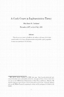 البته تصادف در پیاده سازی نظریهA crash course in implementation theory