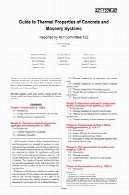 ACI 122R -02 : راهنمای خواص حرارتی سیستم های بتن و مصالح ساختمانیACI 122R-02: Guide to Thermal Properties of Concrete and Masonry Systems