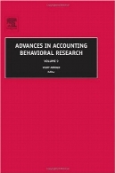 پیشرفت در پژوهش رفتاری حسابداری جلد 9Advances in Accounting Behavioral Research, Volume 9