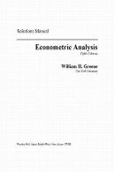 راه حل دستی به تجزیه و تحلیل اقتصاد سنجی (5 درجه سانتی نسخه)Solution Manual to Econometric Analysis (5° Edition)